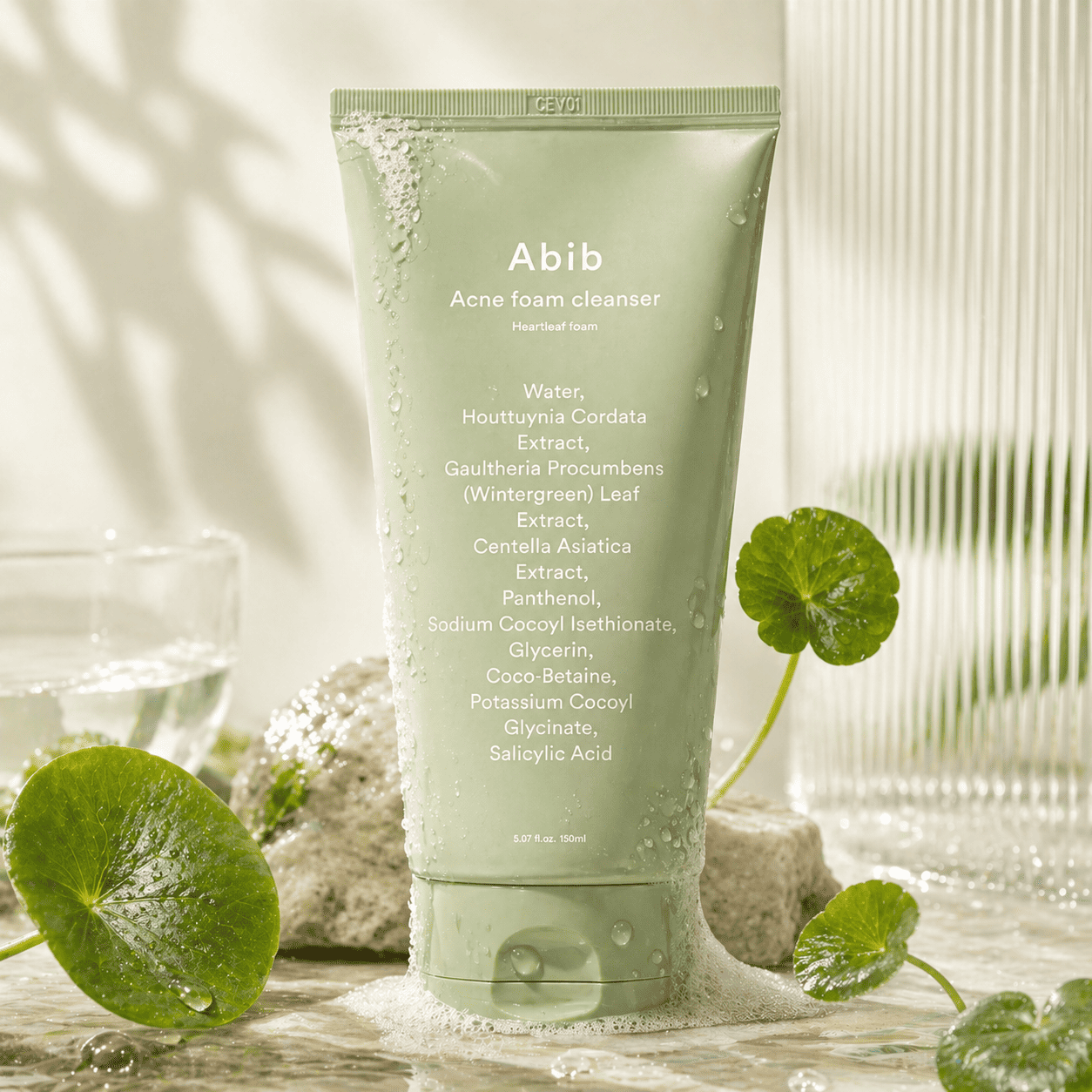 Abib Heartleaf Foam – Mousse Nettoyante Anti-Acné 150ml