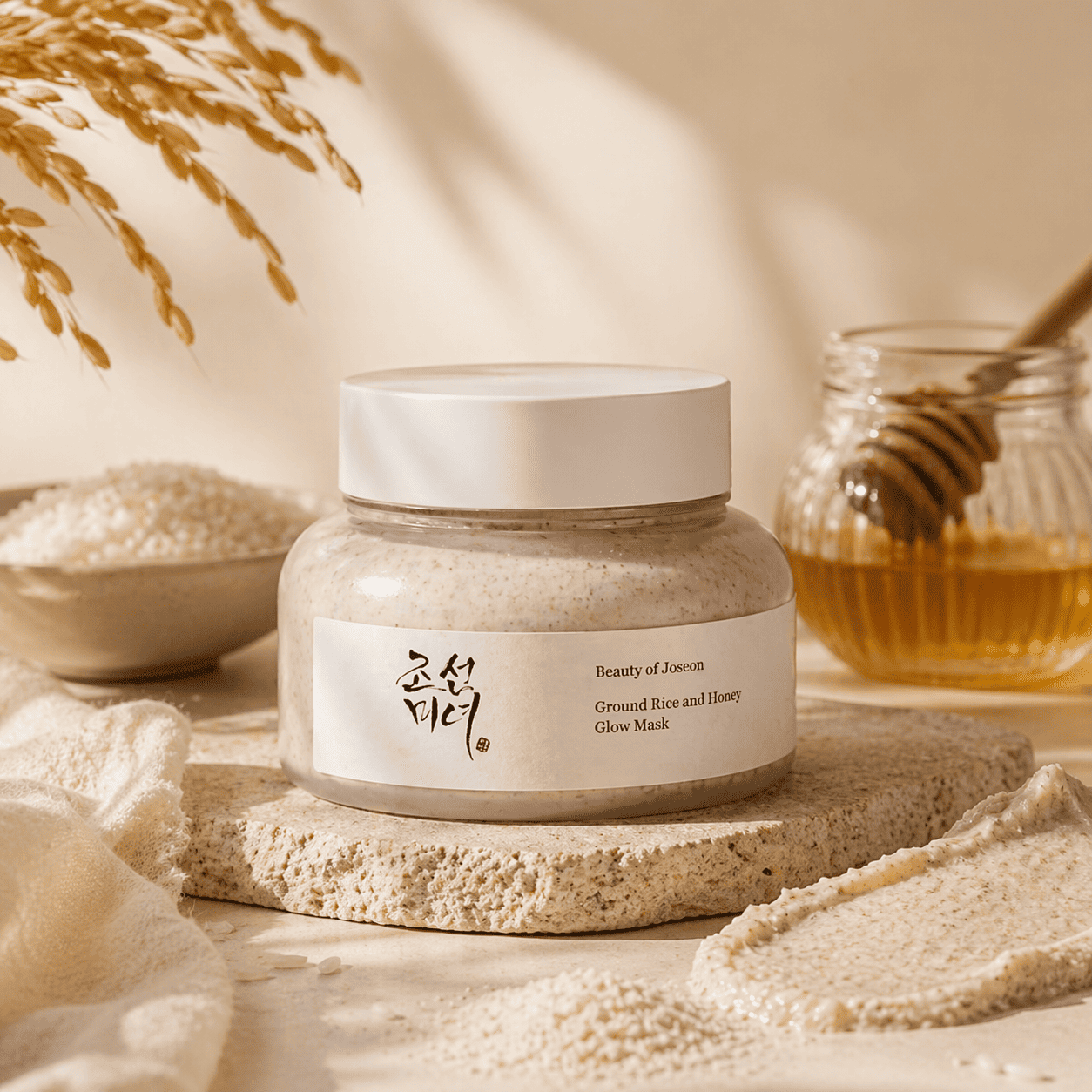 Ground Rice and Honey Glow Mask 150ml Masque Éclat Riz & Miel