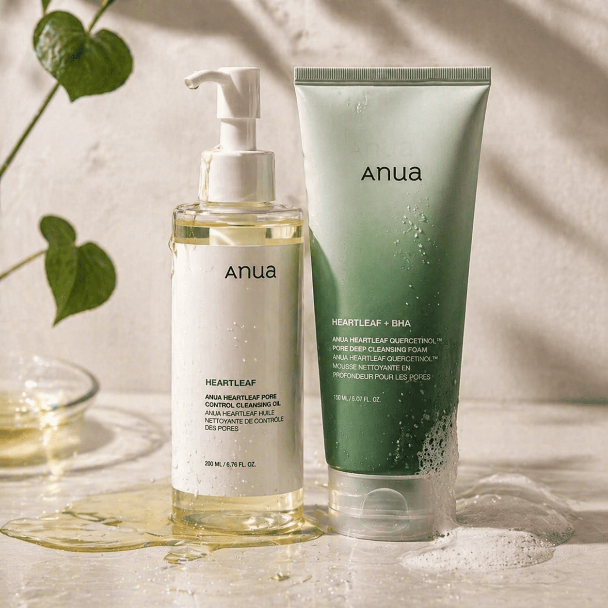 CLEANSING SET – Heartleaf Pore Control Cleansing Oil 200ml & Pore Deep Cleansing Foam 150ml