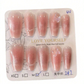 10 pièces Faux ongles papillon blush en forme d'œil papillon blush faits à la main