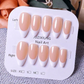 10 pièces de tips d'ongles courts en forme d'amande faits à la main