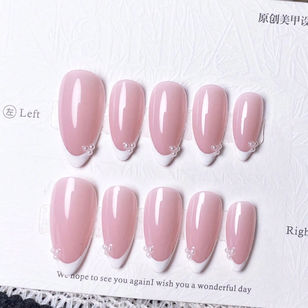 10 pièces ongles faits main Design 3D exquis