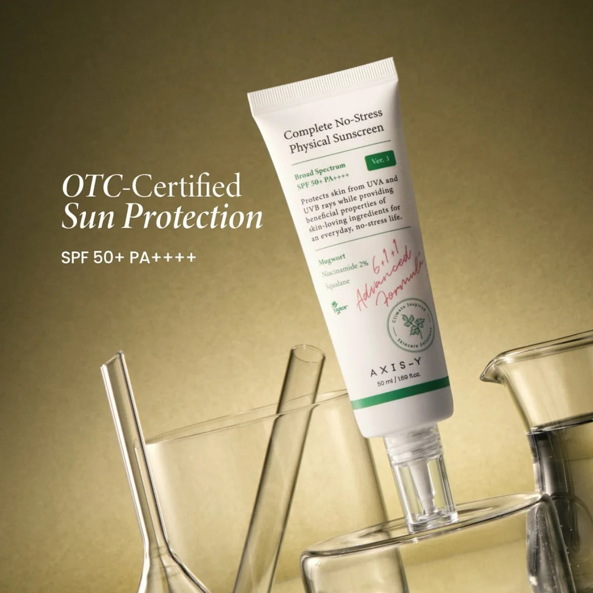 AXIS-Y Complete No-Stress Physical Sunscreen 50ML – Crème solaire