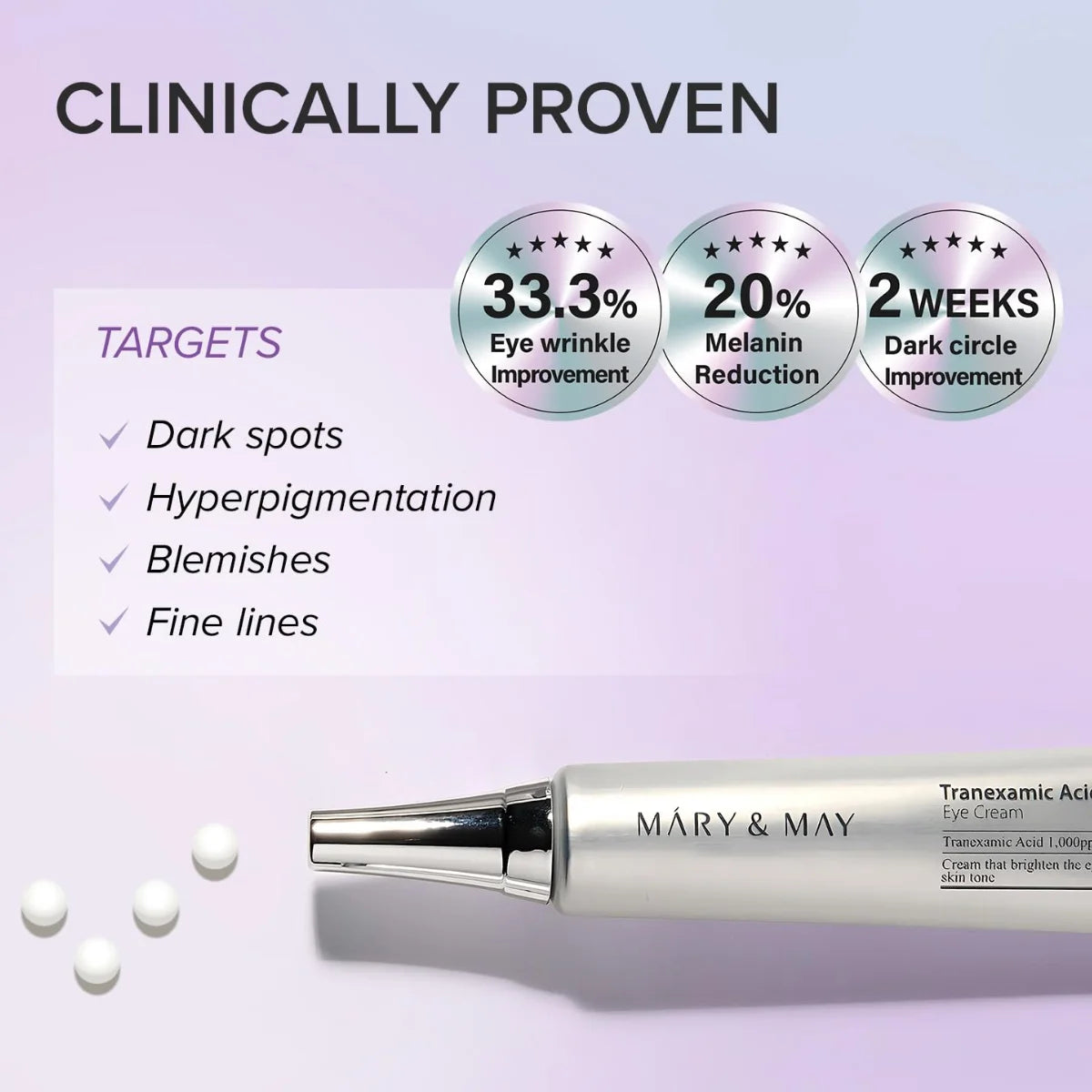 Crème Contour Des Yeux À L’Acide Tranexamique Et Glutathion 30g