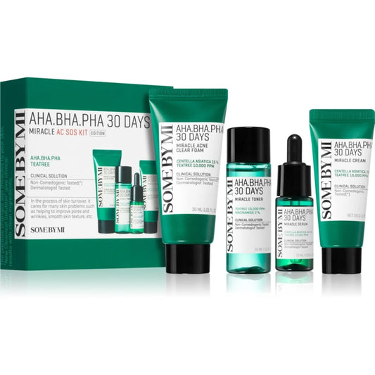AHA, BHA, PHA 30 Days Miracle AC SOS Kit SET – Kit de soin anti-acné