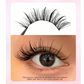 7 paires de cils naturels de 20 mm au look mouillé, bande transparente