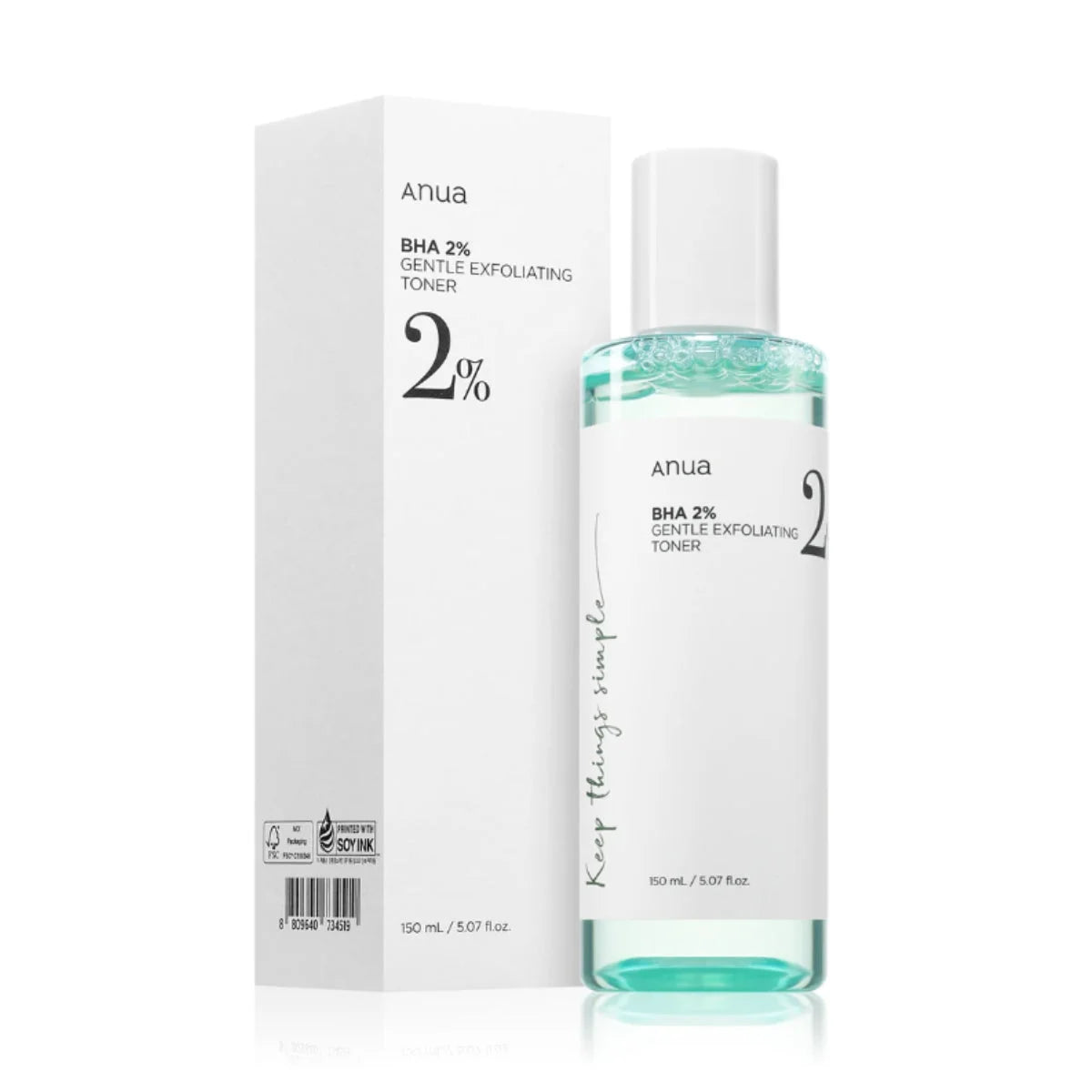 BHA 2% Gentle Exfoliating Toner 150ML – Lotion exfoliante
