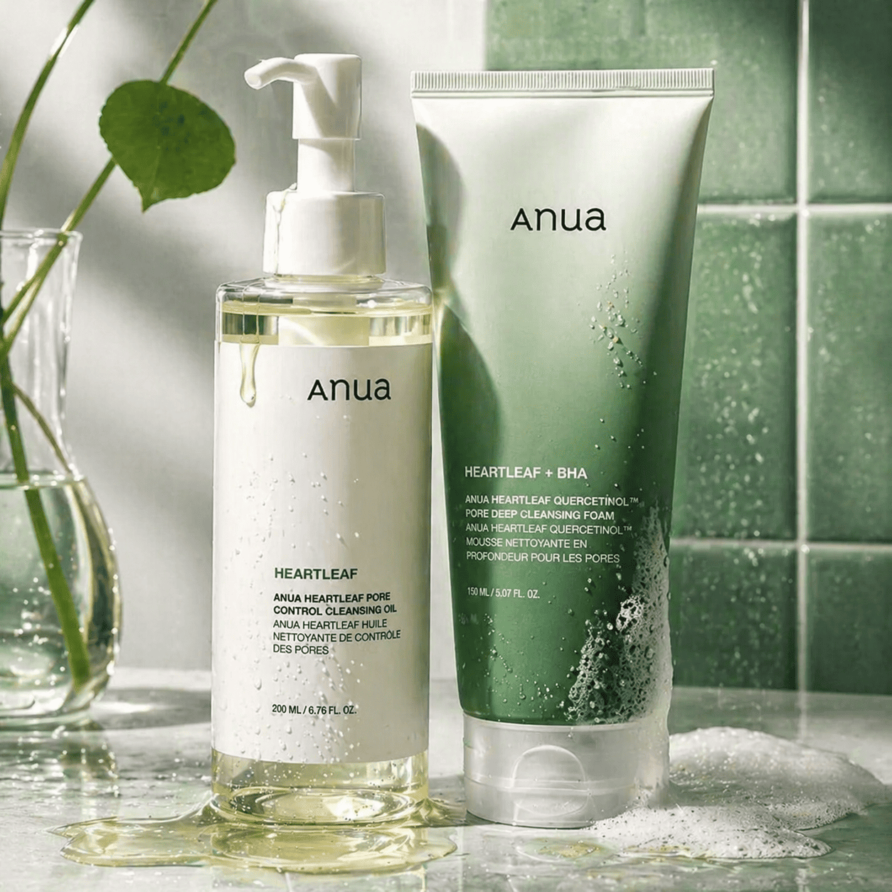 CLEANSING SET – Heartleaf Pore Control Cleansing Oil 200ml & Pore Deep Cleansing Foam 150ml