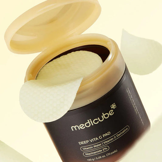 Medicube - Deep Vita C Pad 150GM – Disques éclaircissant à la vitamine C