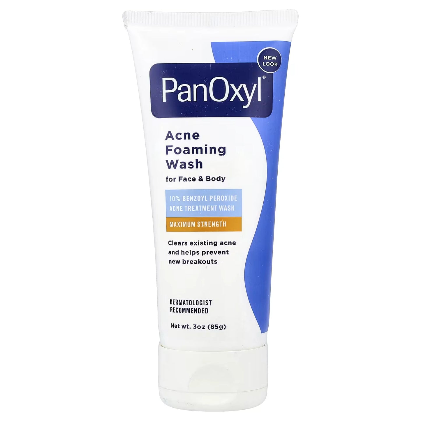PanOxyl, Acne Foaming Wash For Face & Body, Maximum Strength - 85 g