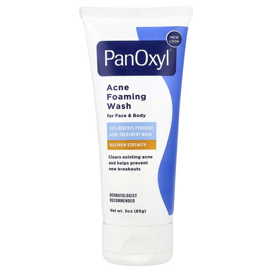 PanOxyl, Acne Foaming Wash For Face & Body, Maximum Strength - 85 g