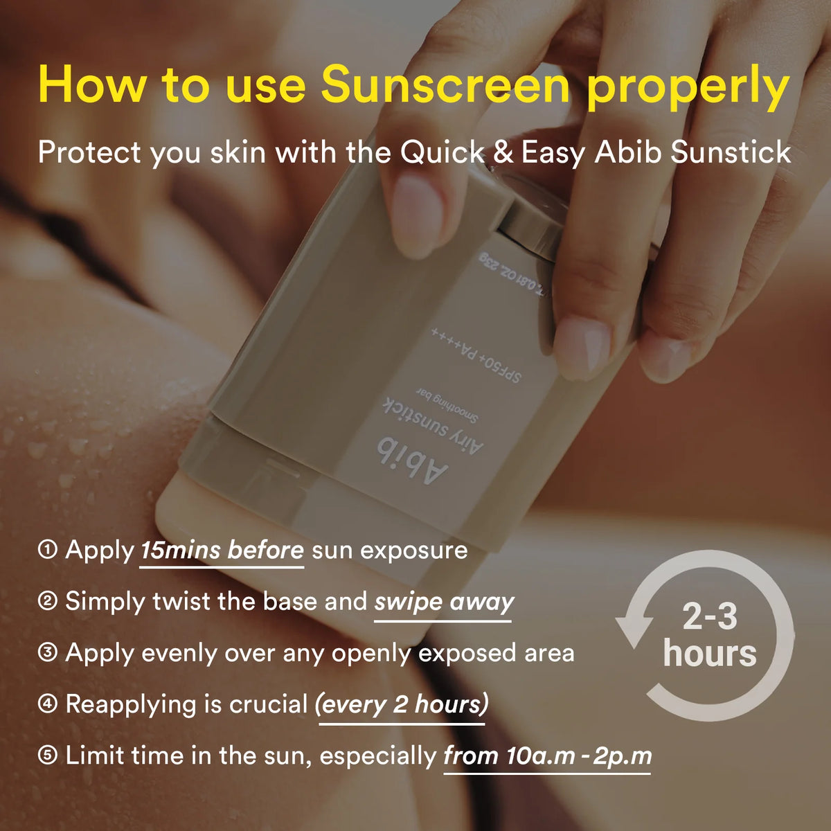 Airy Sunstick Smoothing Bar 23g – Stick Solaire