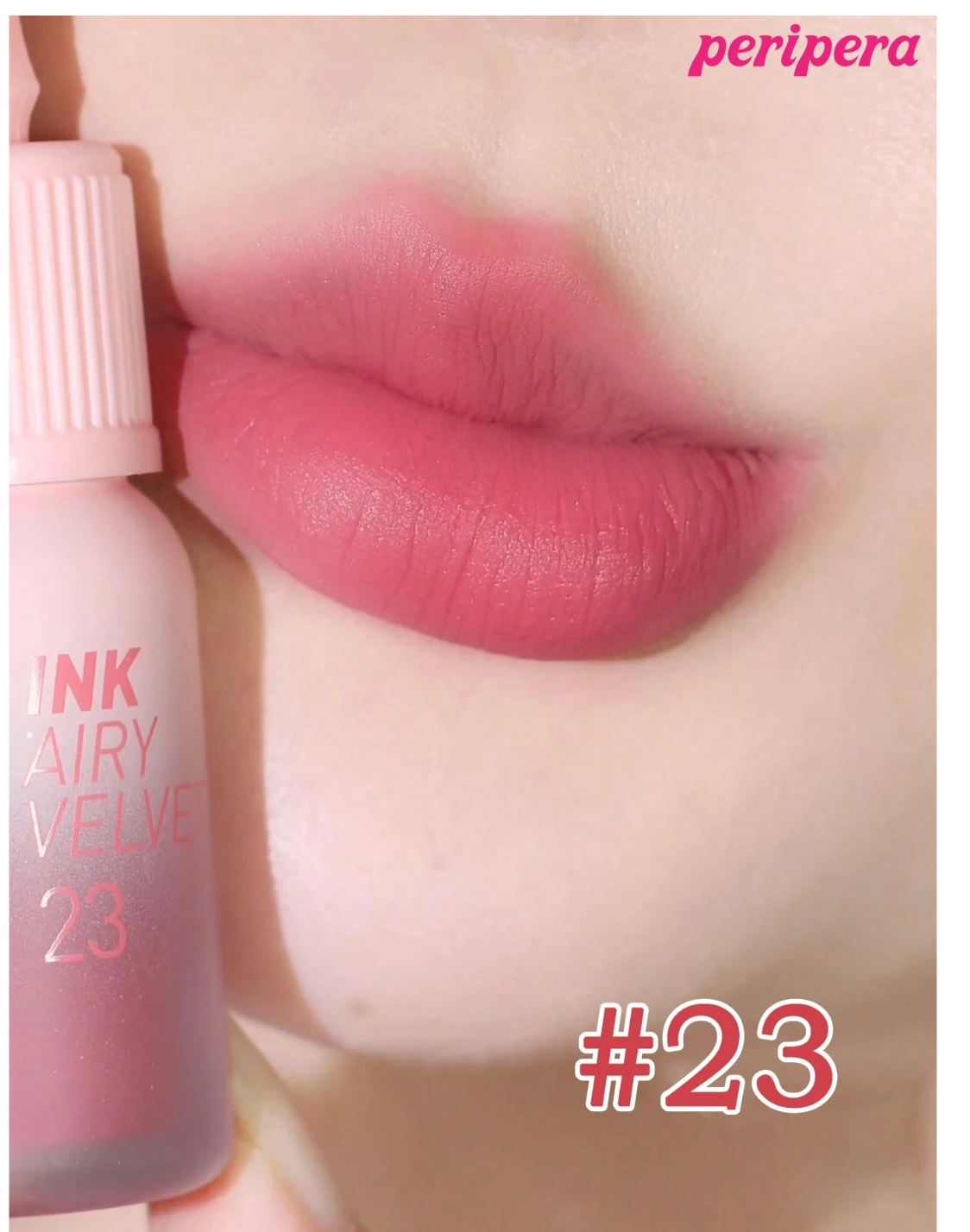 Peripera Brillant à lèvres velours aérien K-Beauty, haute pigmentation