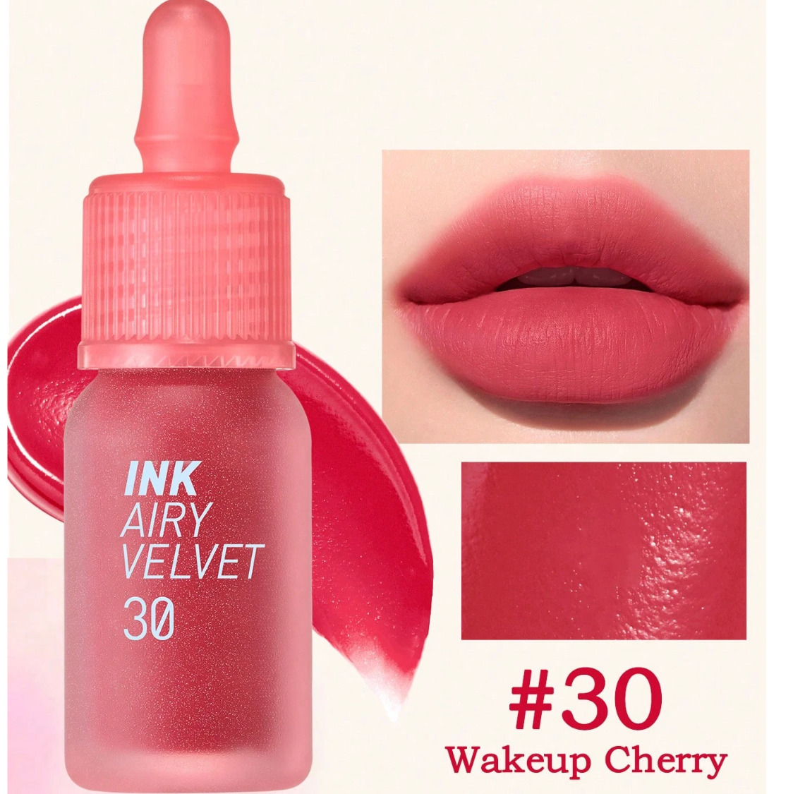 Peripera Brillant à lèvres velours aérien K-Beauty, haute pigmentation